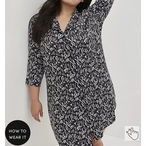 🆕️❤️ 2X GRAFITTI HEARTS  BUTTON UP SLEEP GOWN - SATIN ❤️